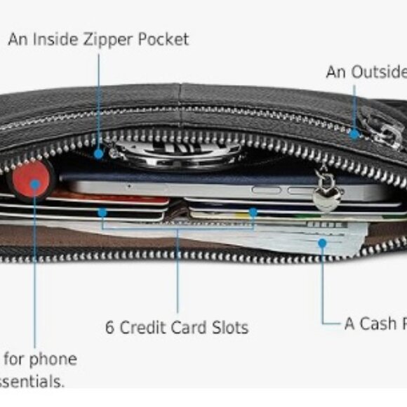 Genuine leather small burgundy crossbody bag- Befen - Picture 11 of 14